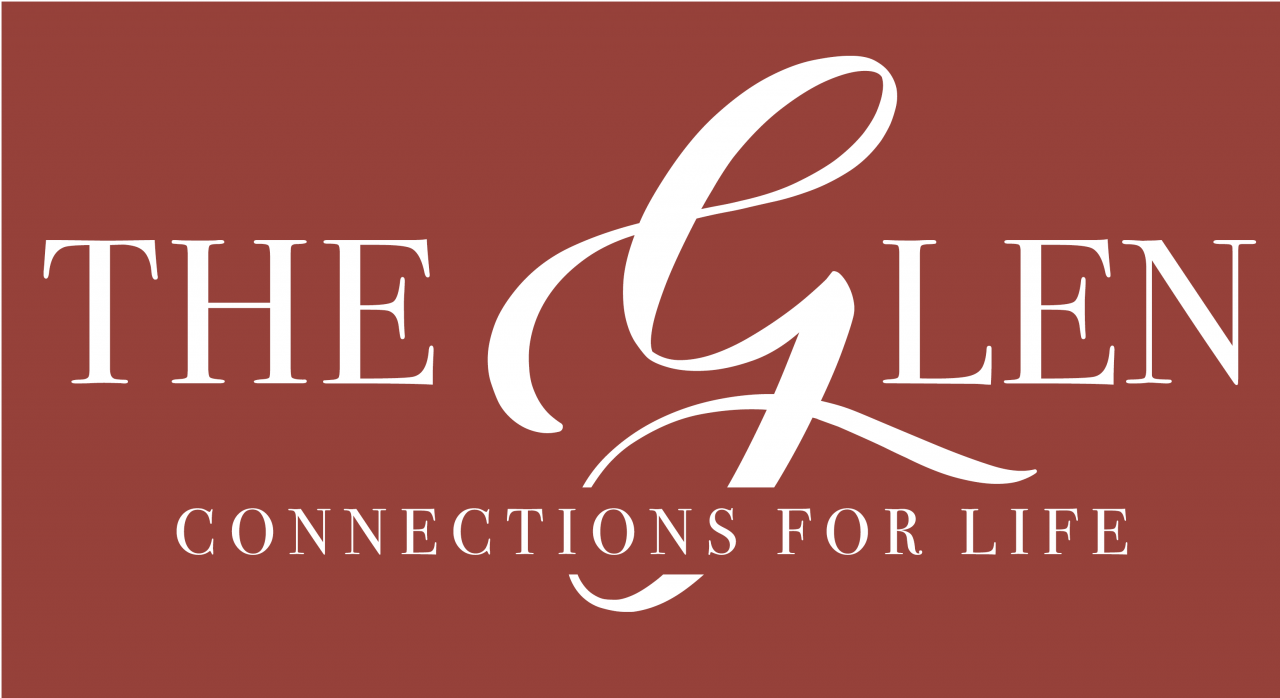 Glen-maroon-background-logo